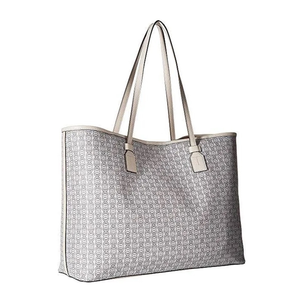 TORY BURCH Gemini Link Canvas Tote- New Ivory Gemini Link - Picture 2 of 14
